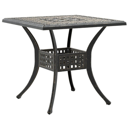 vidaXL 3 Piece Bistro Set Bronze Cast Aluminium