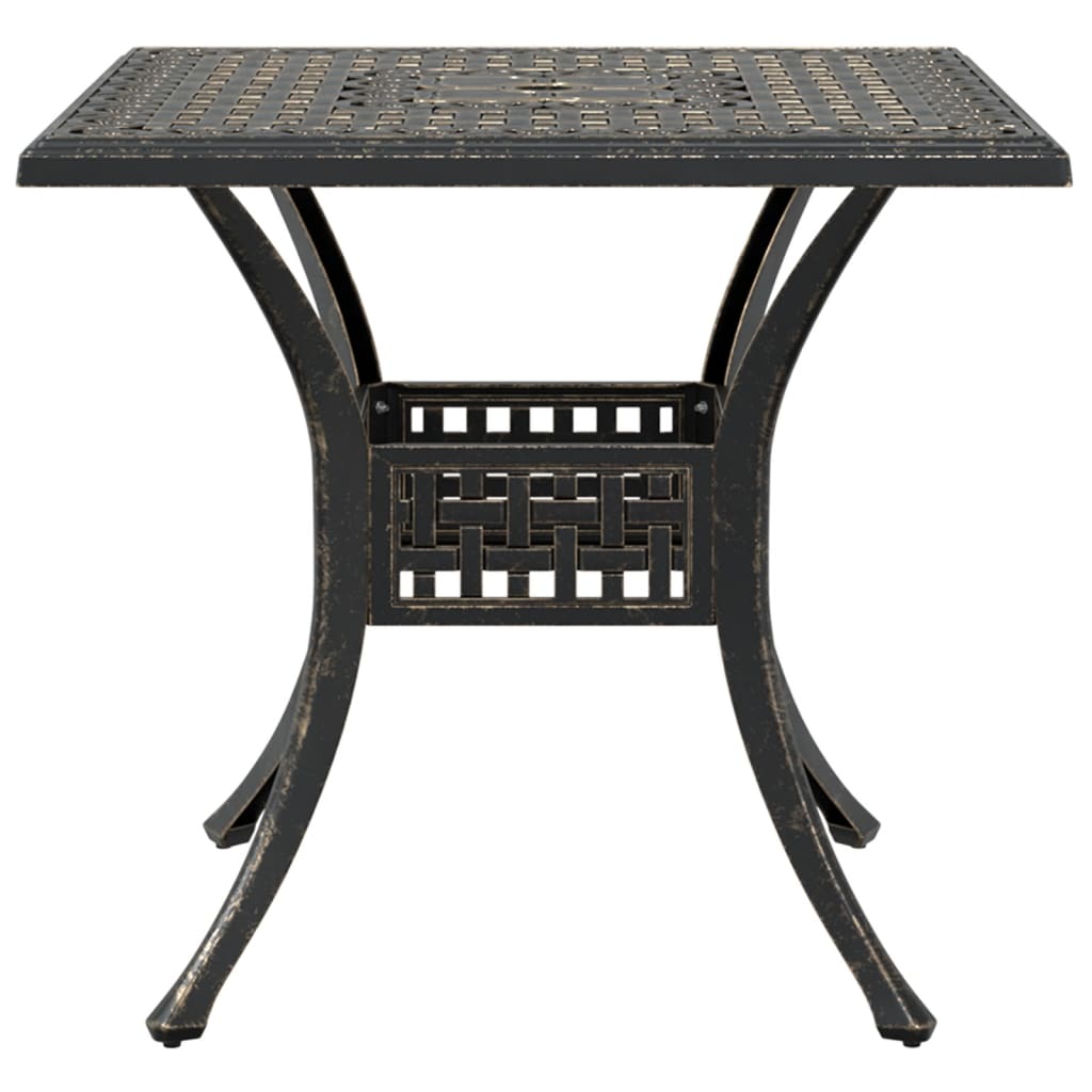 vidaXL 3 Piece Bistro Set Bronze Cast Aluminium
