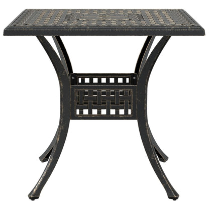 vidaXL 3 Piece Bistro Set Bronze Cast Aluminium