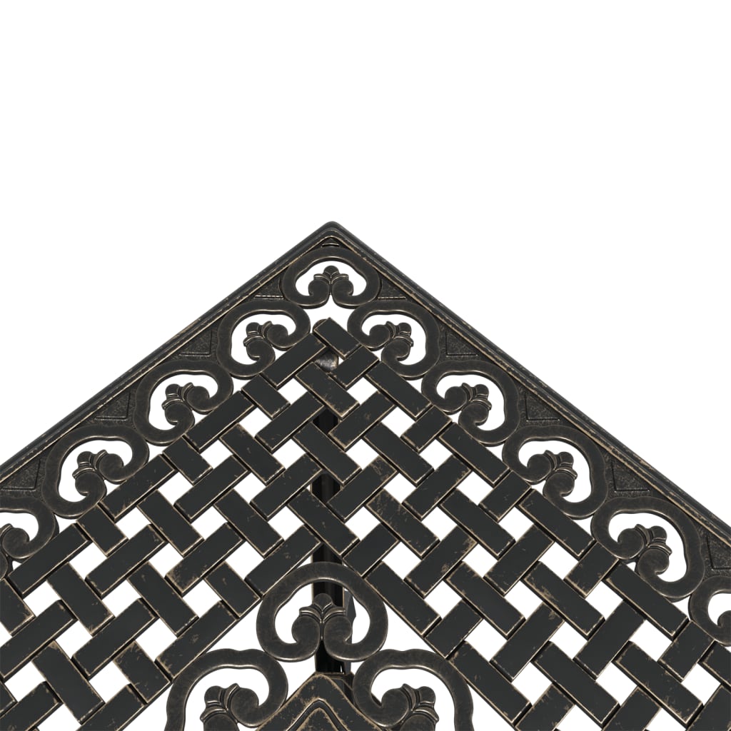 vidaXL 3 Piece Bistro Set Bronze Cast Aluminium