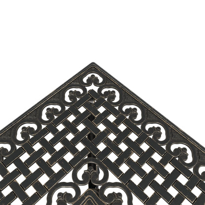 vidaXL 3 Piece Bistro Set Bronze Cast Aluminium