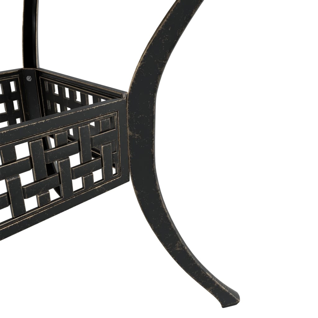 vidaXL 5 Piece Garden Dining Set Bronze Cast Aluminium