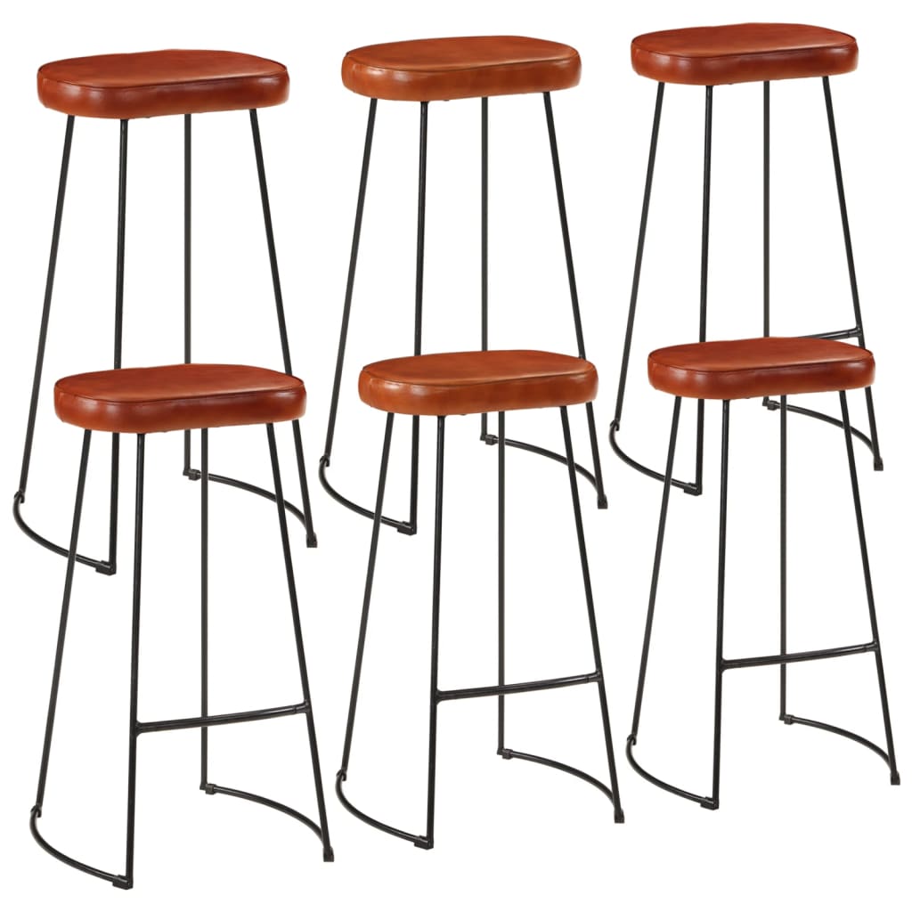 vidaXL 7 Piece Bar Set Solid Rough Wood Mango and Metal