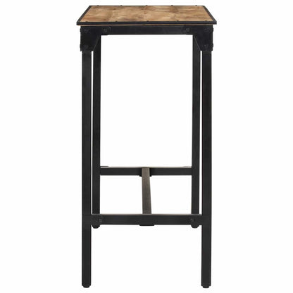 vidaXL 5 Piece Bar Set Solid Rough Wood Mango and Metal