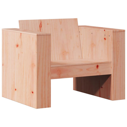vidaXL Garden Sofa | Natural Wood | Solid Douglas Fir Wood | Single | Durable