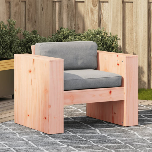 vidaXL Garden Sofa | Natural Wood | Solid Douglas Fir Wood | Single | Durable