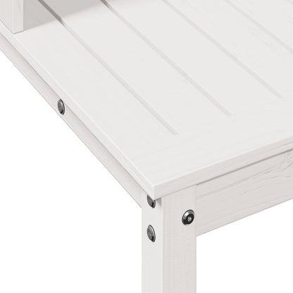 vidaXL Potting Table with Shelves White 82.5x50x109.5 cm