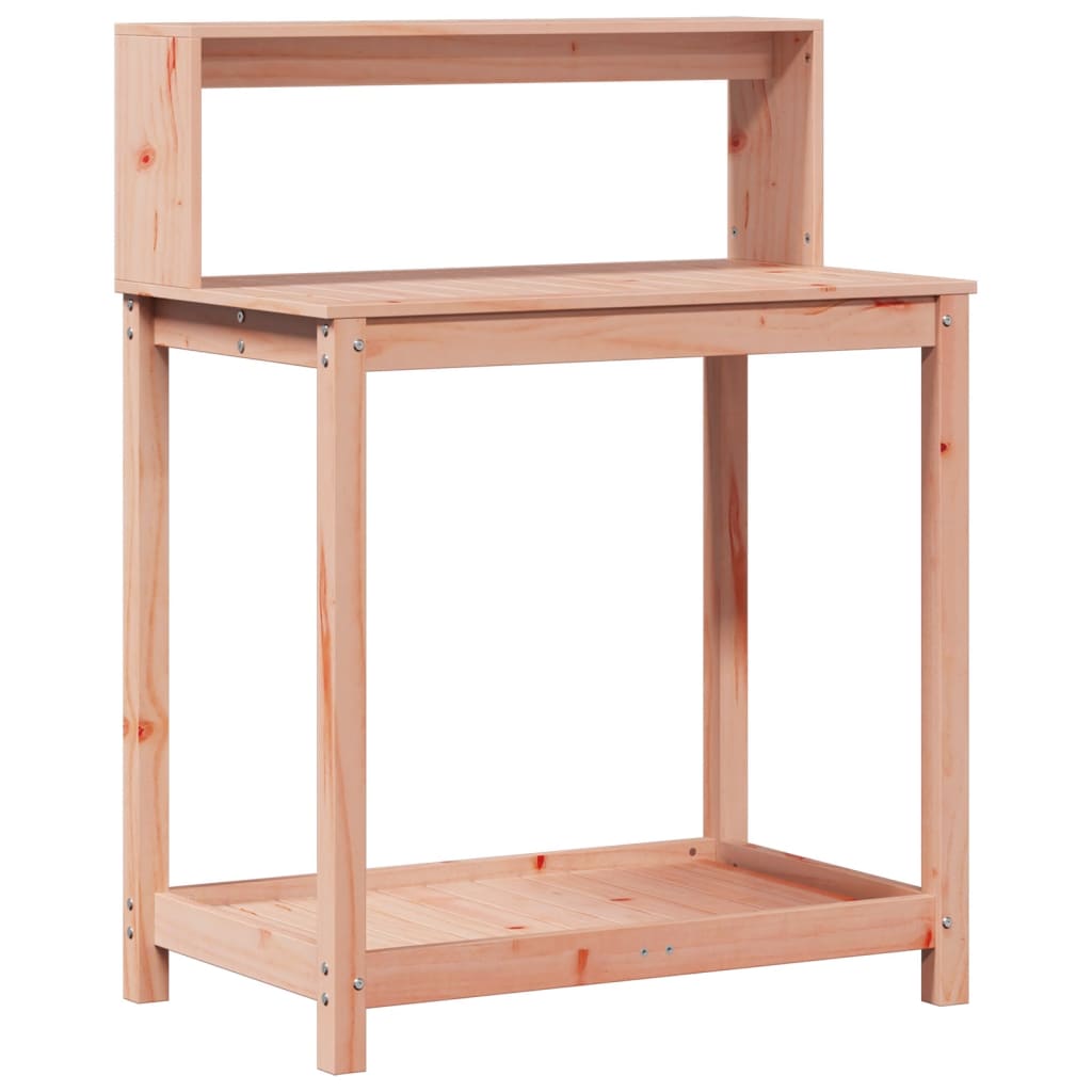 vidaXL Potting Table with Shelves 82,5x50x109,5 cm Solid Wood Douglas