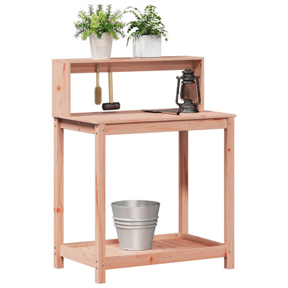 vidaXL Potting Table with Shelves 82,5x50x109,5 cm Solid Wood Douglas