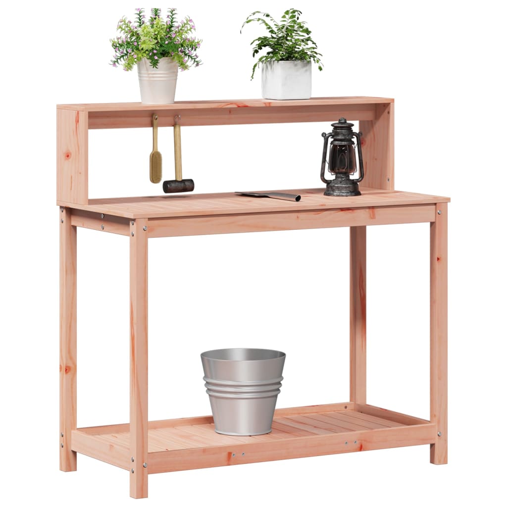 vidaXL Potting Table with Shelves 108x50x109,5 cm Solid Wood Douglas