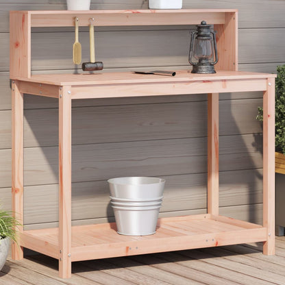 vidaXL Potting Table with Shelves 108x50x109,5 cm Solid Wood Douglas