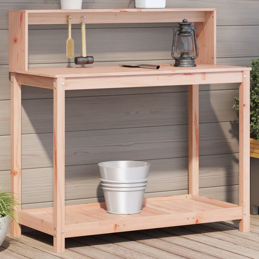 vidaXL Potting Table with Shelves 108x50x109,5 cm Solid Wood Douglas