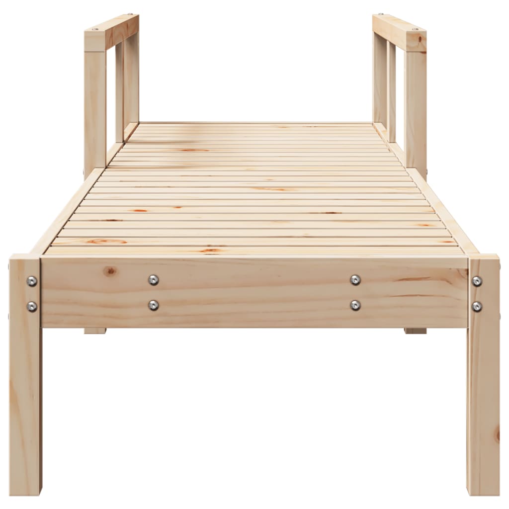 vidaXL Sun Lounger 199.5x62x55 cm Solid Wood Pine
