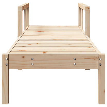 vidaXL Sun Lounger 199.5x62x55 cm Solid Wood Pine
