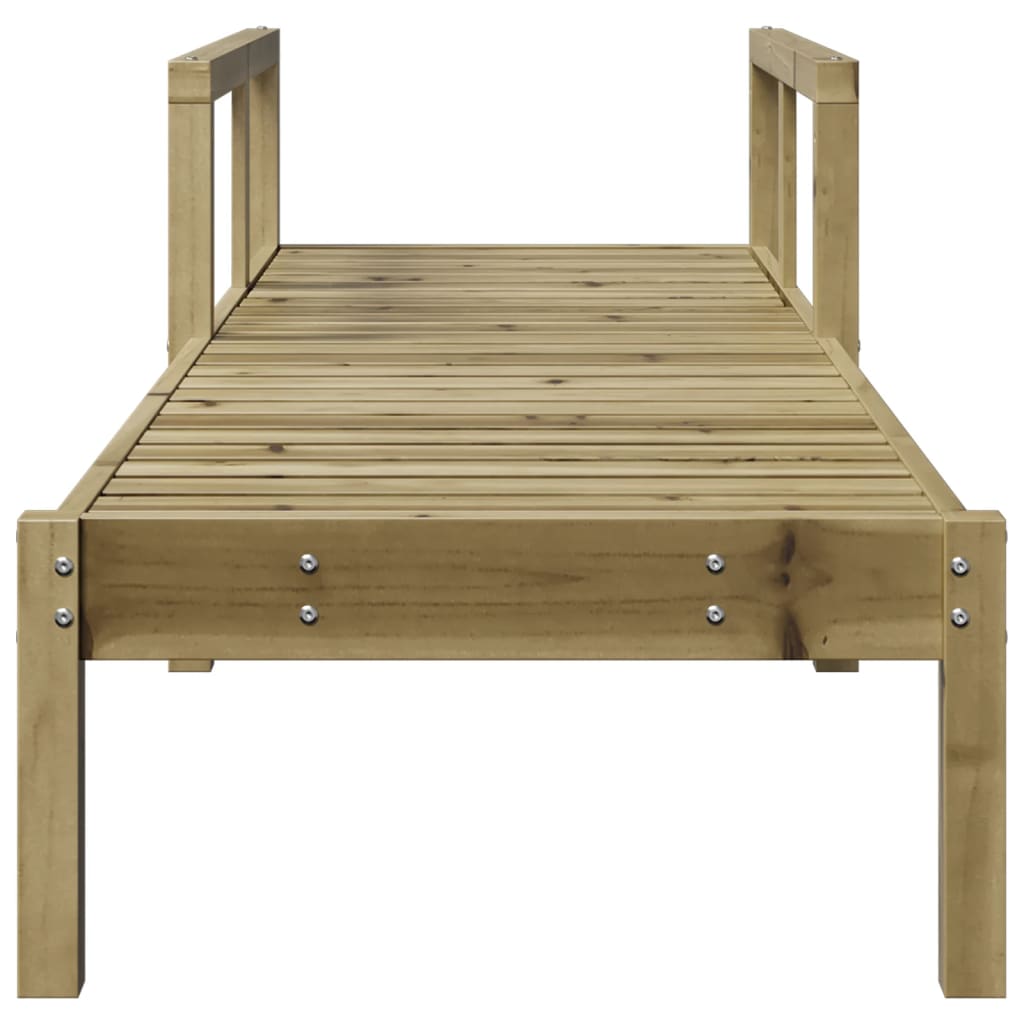 vidaXL Sun Lounger 199.5x62x55 cm Impregnated Wood Pine