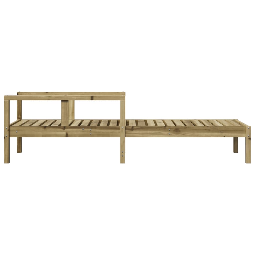 vidaXL Sun Lounger 199.5x62x55 cm Impregnated Wood Pine