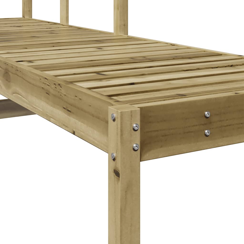 vidaXL Sun Lounger 199.5x62x55 cm Impregnated Wood Pine