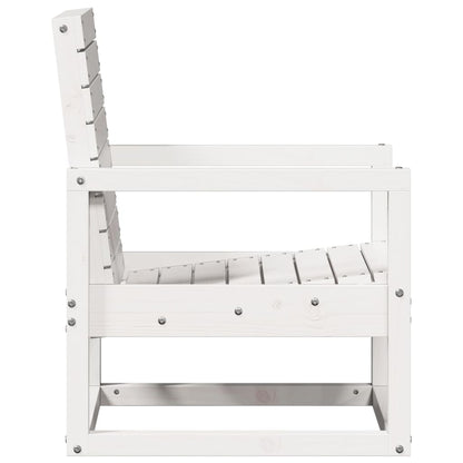 vidaXL Garden Lounge Set | White | Solid Pine Wood | Medium | Modular
