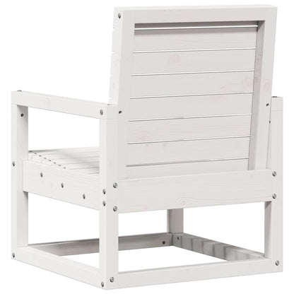 vidaXL Garden Lounge Set | White | Solid Pine Wood | Medium | Modular