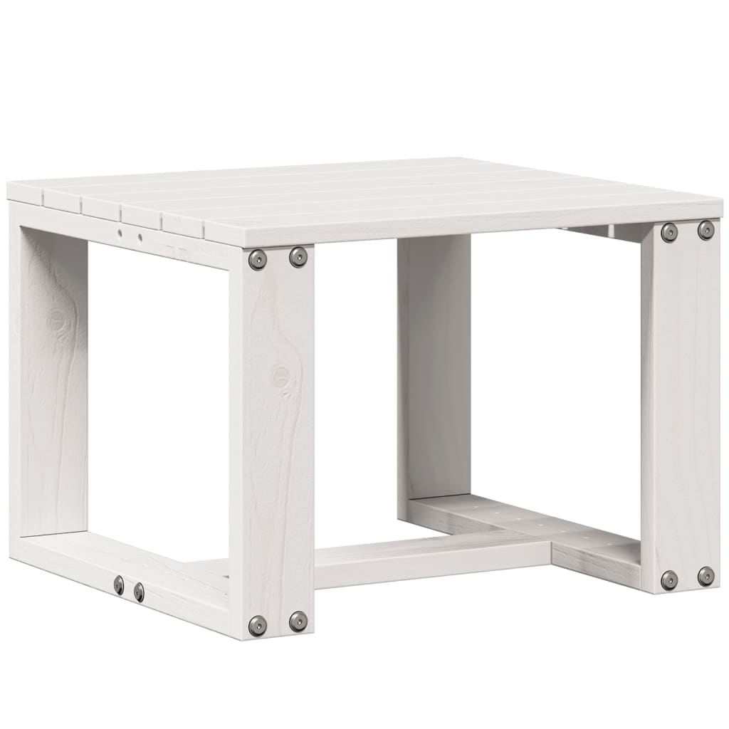 vidaXL Garden Lounge Set | White | Solid Pine Wood | Medium | Modular