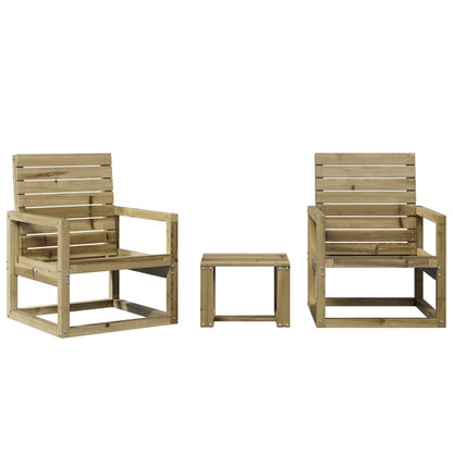 vidaXL Garden Lounge Set | Natural wood | Vacuum pressure treated pine wood