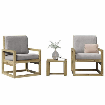 vidaXL Garden Lounge Set | Natural wood | Vacuum pressure treated pine wood