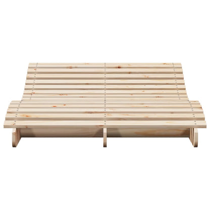 vidaXL Sun Lounger 205x110x31.5 cm Solid Wood Pine