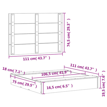 vidaXL Sandpit with Cover White 111x111x19,5 cm Solid Wood Pine