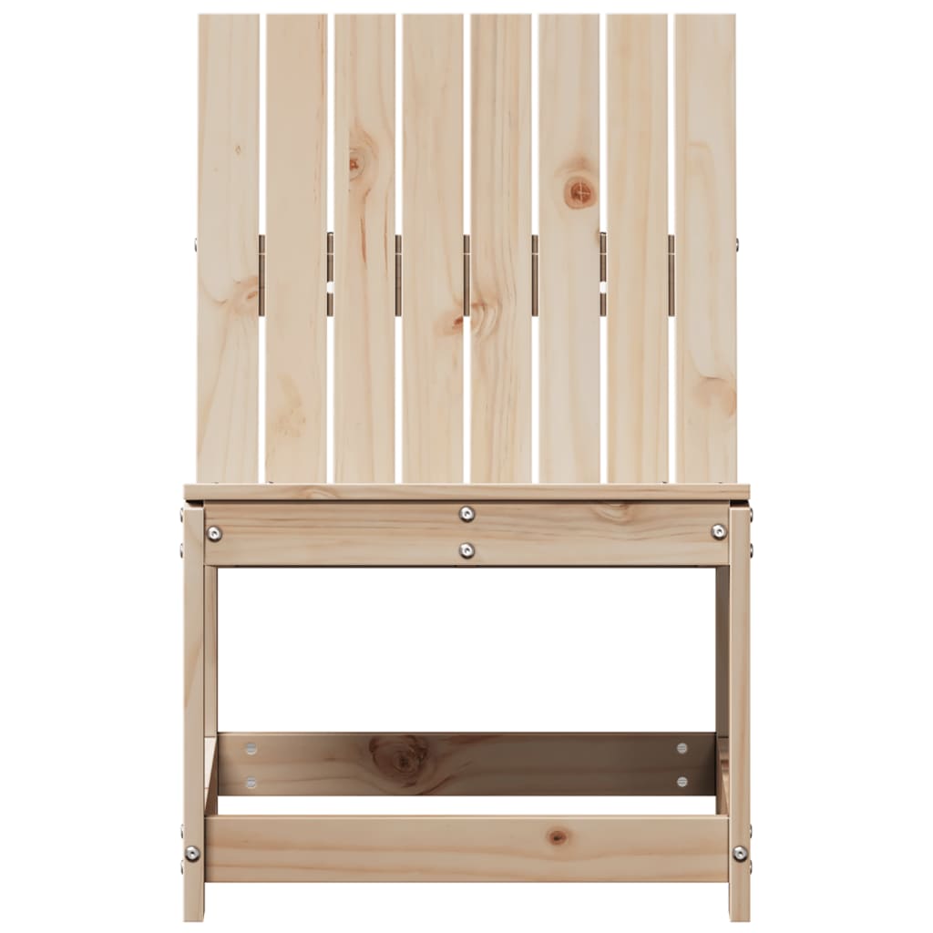 vidaXL Garden Chair 50.5x55x77 cm Solid Wood Pine