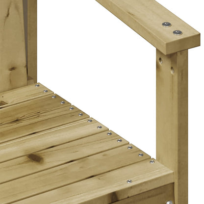 vidaXL 3 Piece Garden Lounge Set Impregnated Wood Pine