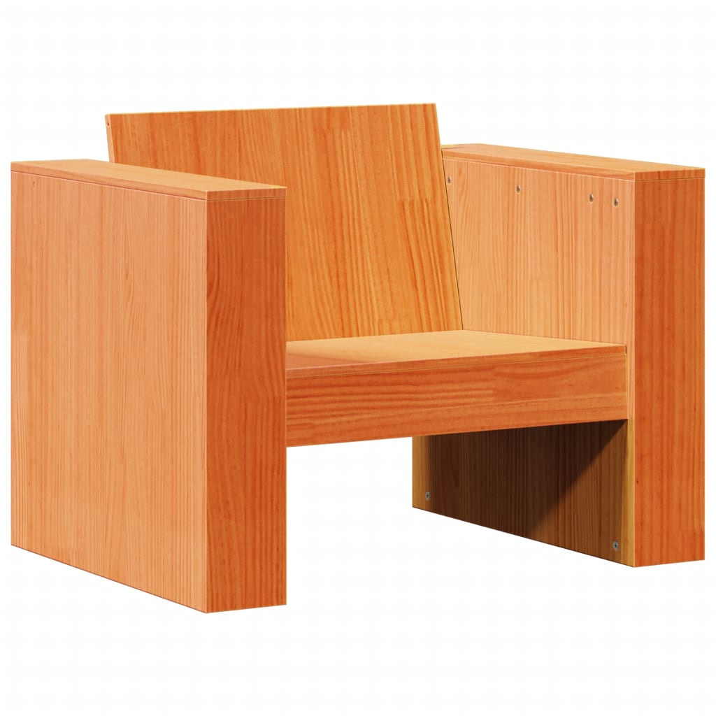 vidaXL Garden Sofa | Wax brown | Solid pine wood | Small | Durable | Garden Sofa