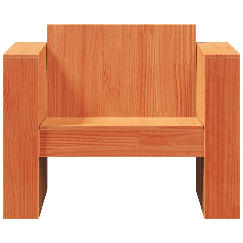 vidaXL Garden Sofa | Wax brown | Solid pine wood | Small | Durable | Garden Sofa