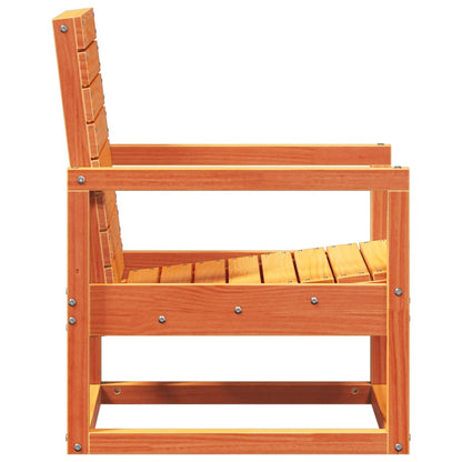 vidaXL Garden Chair Wax Brown 57.5x63x76 cm Solid Wood Pine