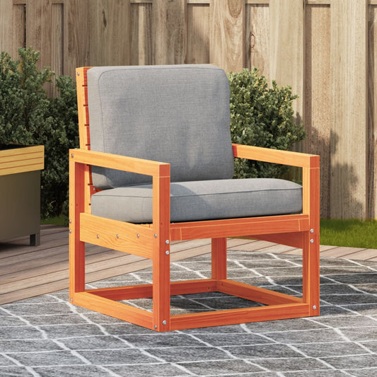 vidaXL Garden Chair Wax Brown 57,5x63x76 cm Solid Wood Pine