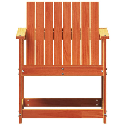 vidaXL Garden Chair Wax Brown 62x56x77 cm Solid Wood Pine