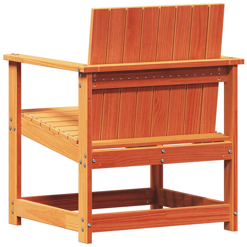 vidaXL Garden Chair Wax Brown 62x56x77 cm Solid Wood Pine