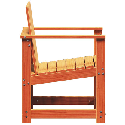 vidaXL 3 Piece Garden Lounge Set Wax Brown Solid Wood Pine