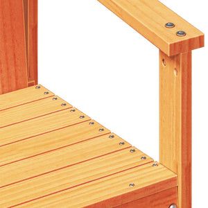 vidaXL 3 Piece Garden Lounge Set Wax Brown Solid Wood Pine