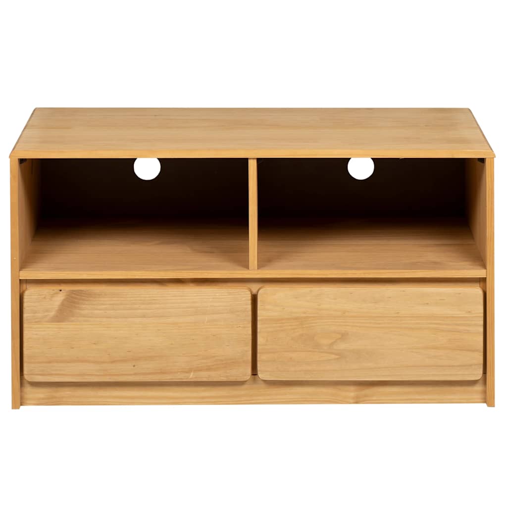 vidaXL TV Cabinet SAUDA Oak 99x43x55 cm Solid Wood Pine