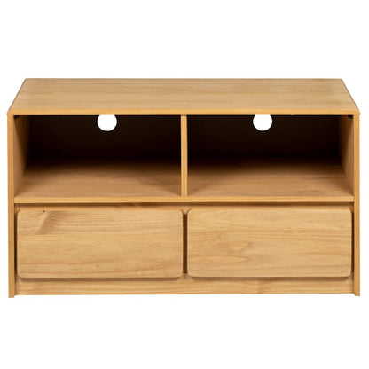 vidaXL TV Cabinet SAUDA Oak 99x43x55 cm Solid Wood Pine