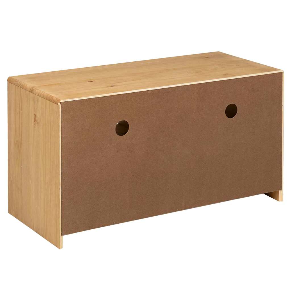 vidaXL TV Cabinet SAUDA Oak 99x43x55 cm Solid Wood Pine