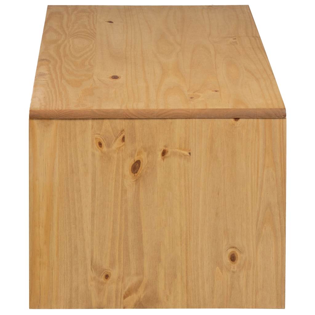 vidaXL Coffee Table "SAUDA" Oak 99x55x45 cm Solid Wood Pine