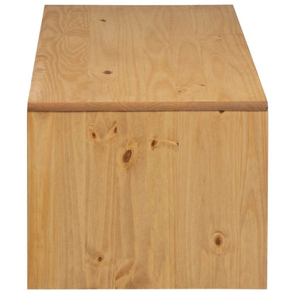 vidaXL Coffee Table "SAUDA" Oak 99x55x45 cm Solid Wood Pine