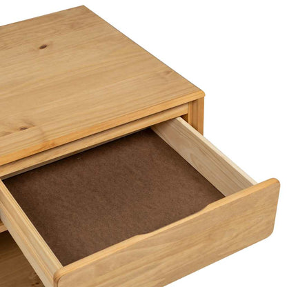 vidaXL Coffee Table "SAUDA" Oak 99x55x45 cm Solid Wood Pine