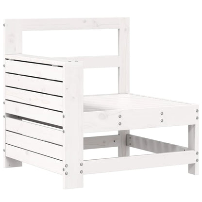 vidaXL Garden Sofa | White | Solid pine wood | Compact | Modular | Garden Sofa