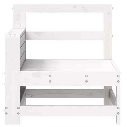 vidaXL Garden Sofa | White | Solid pine wood | Compact | Modular | Garden Sofa