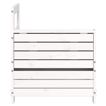vidaXL Garden Sofa | White | Solid pine wood | Compact | Modular | Garden Sofa