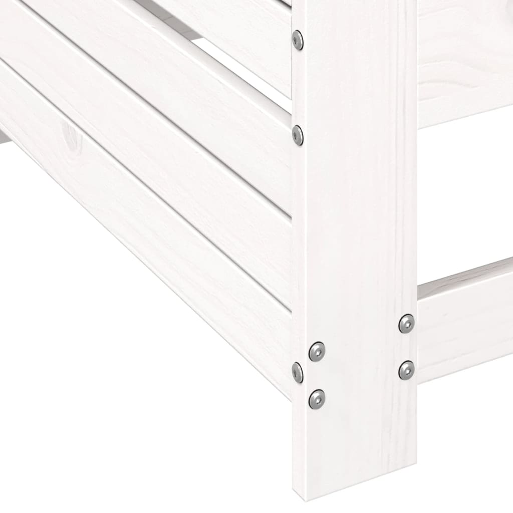vidaXL Garden Sofa | White | Solid pine wood | Compact | Modular | Garden Sofa