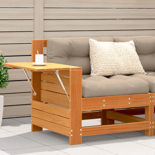 vidaXL Garden Sofa | Wax brown | Solid pine wood | Single | Modular