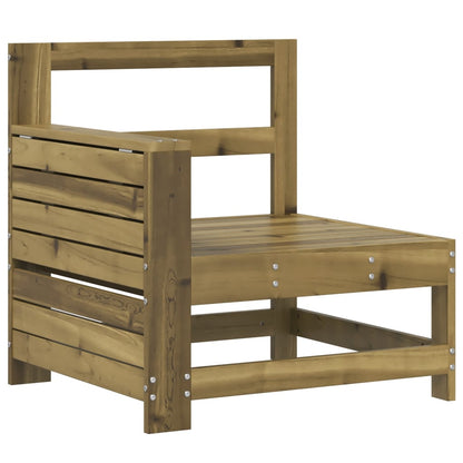 vidaXL Garden Sofa | Natural wood colour | Impregnated pine wood | Compact